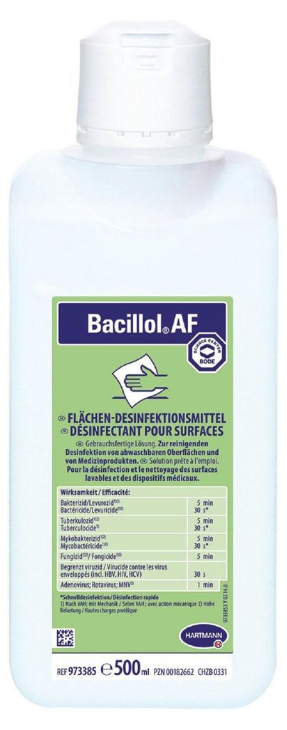 "Paul Hartmann" Flächen Desinfektion 500 ml "Bacillol AF" Produktbild 