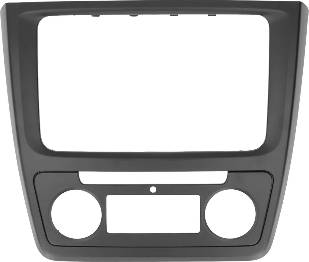 Façade de Remplacement 2DIN pour Yeti 2009-2017 ABS Noir Haute Qualité