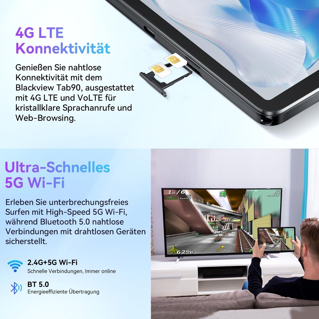 Tablet Blackview Tab 90 11 cali, tablet Android 14, 24 GB Zdjęcie produktu 7