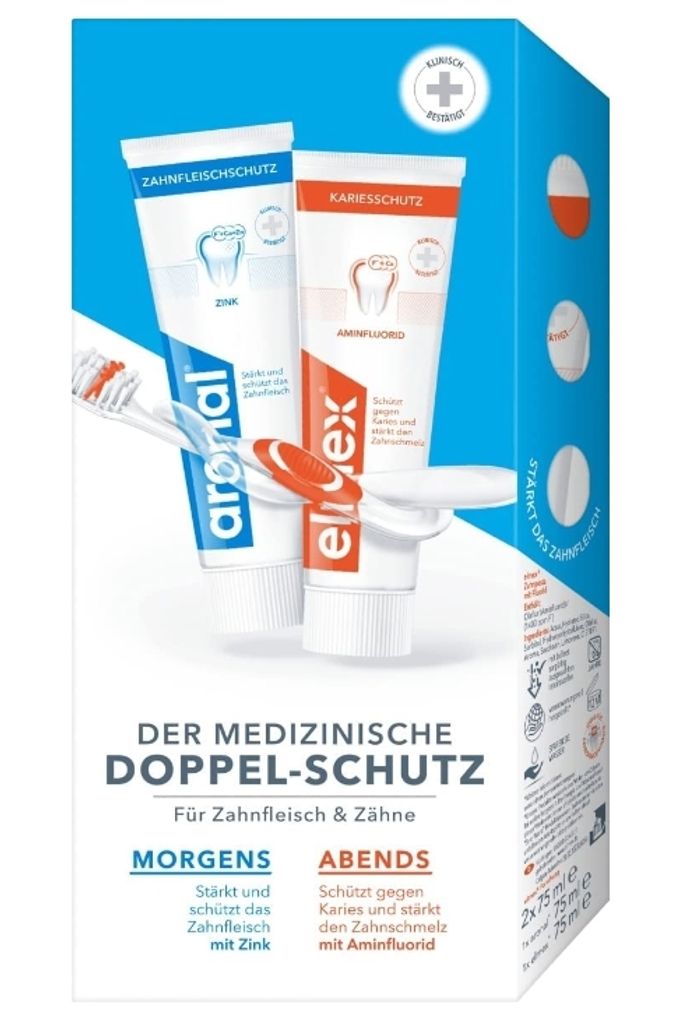 ELMEX Elmex+Aronal Zahncreme 2x12ml Produktbild 