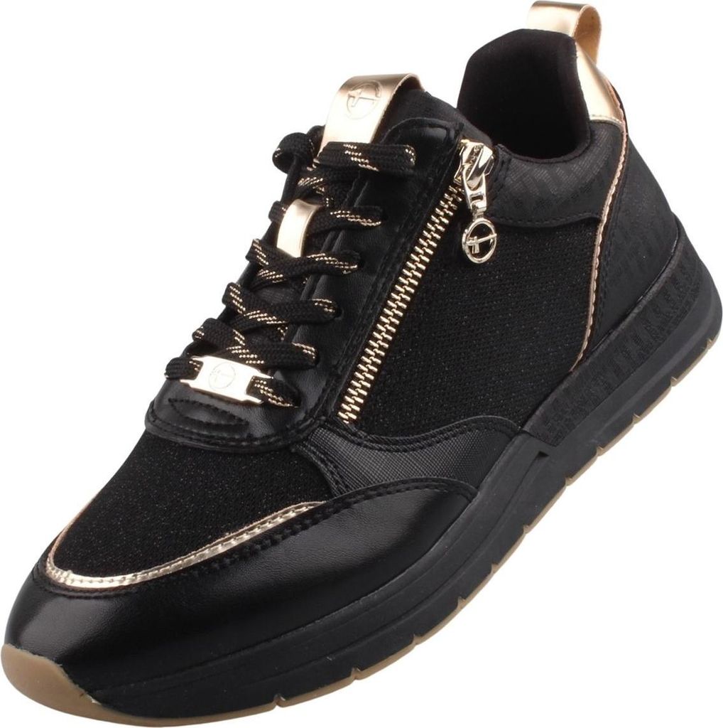 Tamaris Glitzer Turnschuhe Schwarz Tamaris Sneaker Schwarz Damen