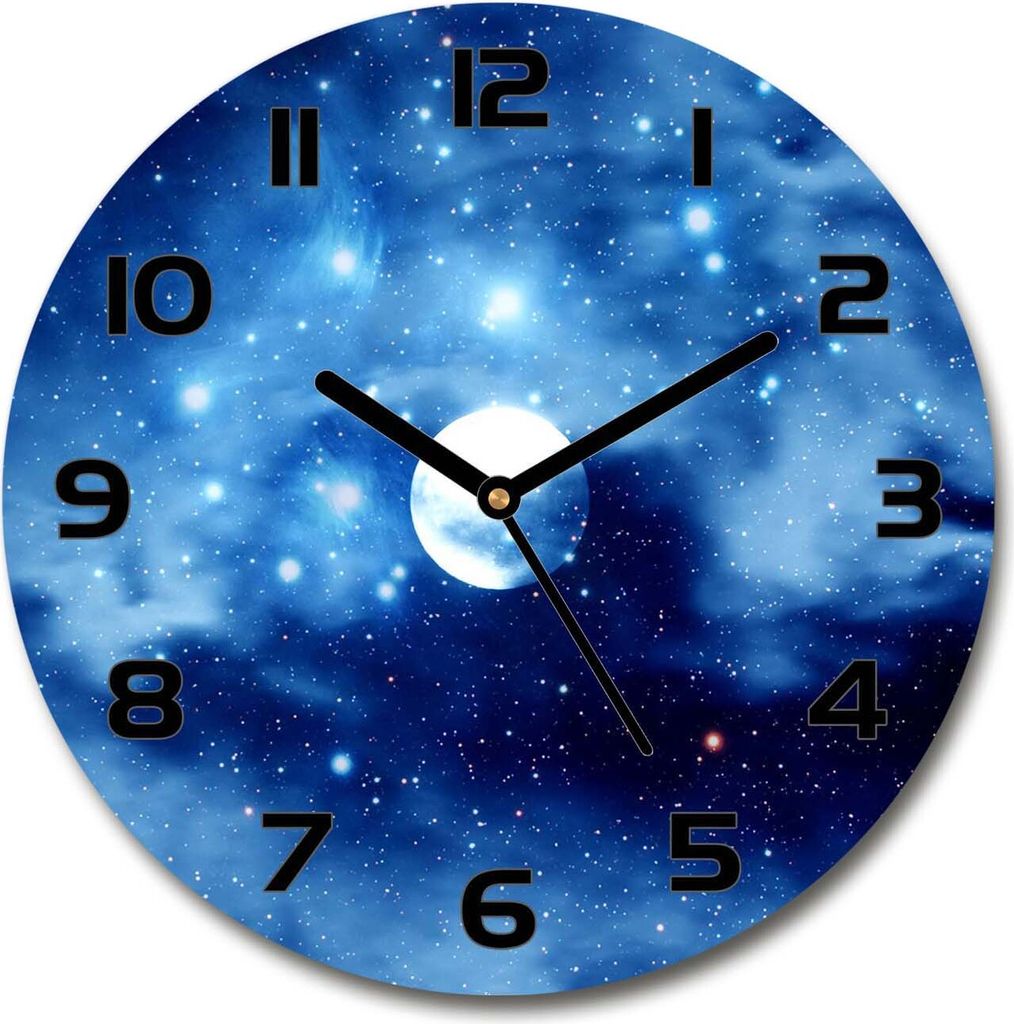 Wanduhr aus Glas 30fi Glasbild Glasuhr Gehärtetes Glas - Produktbild 