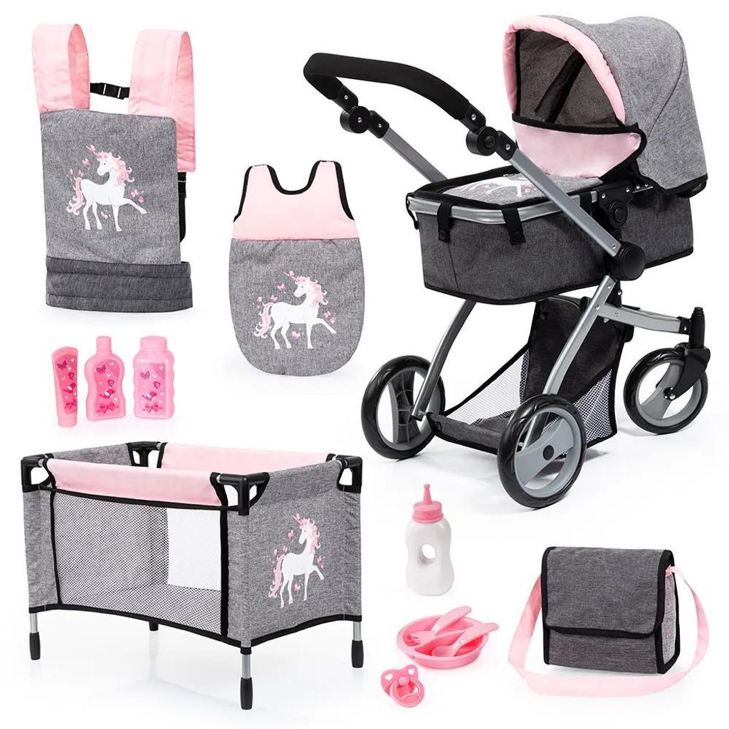Bayer Design 18333AC Kombi-Puppenwagen Mega Set, wandelbar, Produktbild 