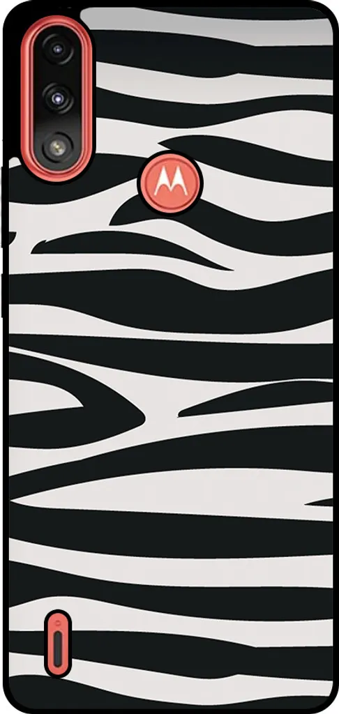 Cover Zebrata Motorola Moto E7 Power - Custodia TPU Fashion Design