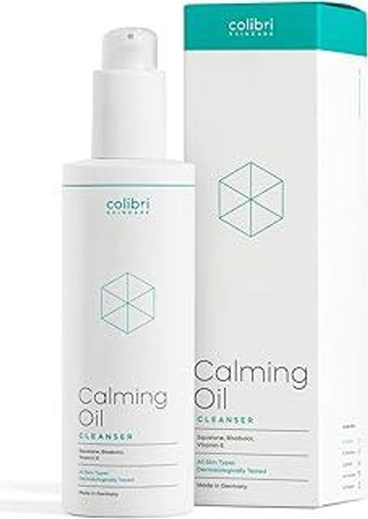colibri skincare Calming Oil Cleanser 200ml - sanftes Reinigungsöl zur Gesichtsreinigung gegen wasserfestes Make-Up, Schmutz & Ablagerungen - rein...