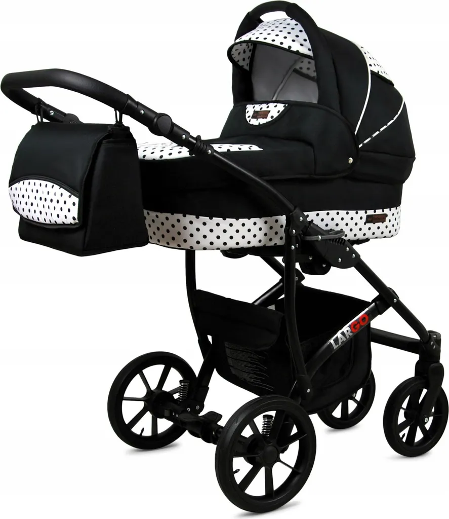 Poussette combinée trio BabyLux Largo pliable avec kit accessoires