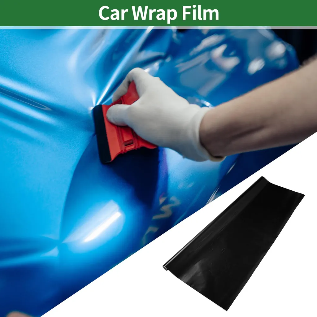 Film de Protection Vinyle Noir Mat 305x152cm - Résistant et Extensible