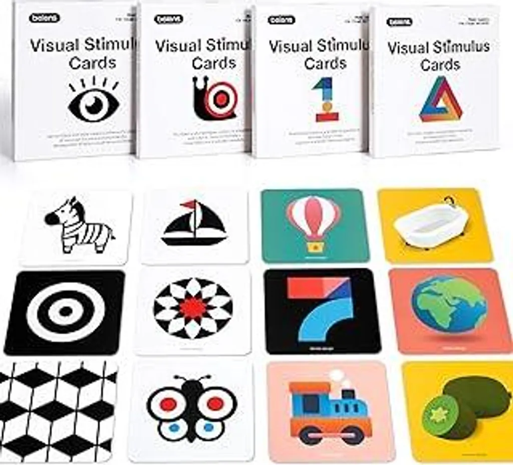 Carte Educative Beiens Neonati: Regalo Nascita Stimolazione Visiva