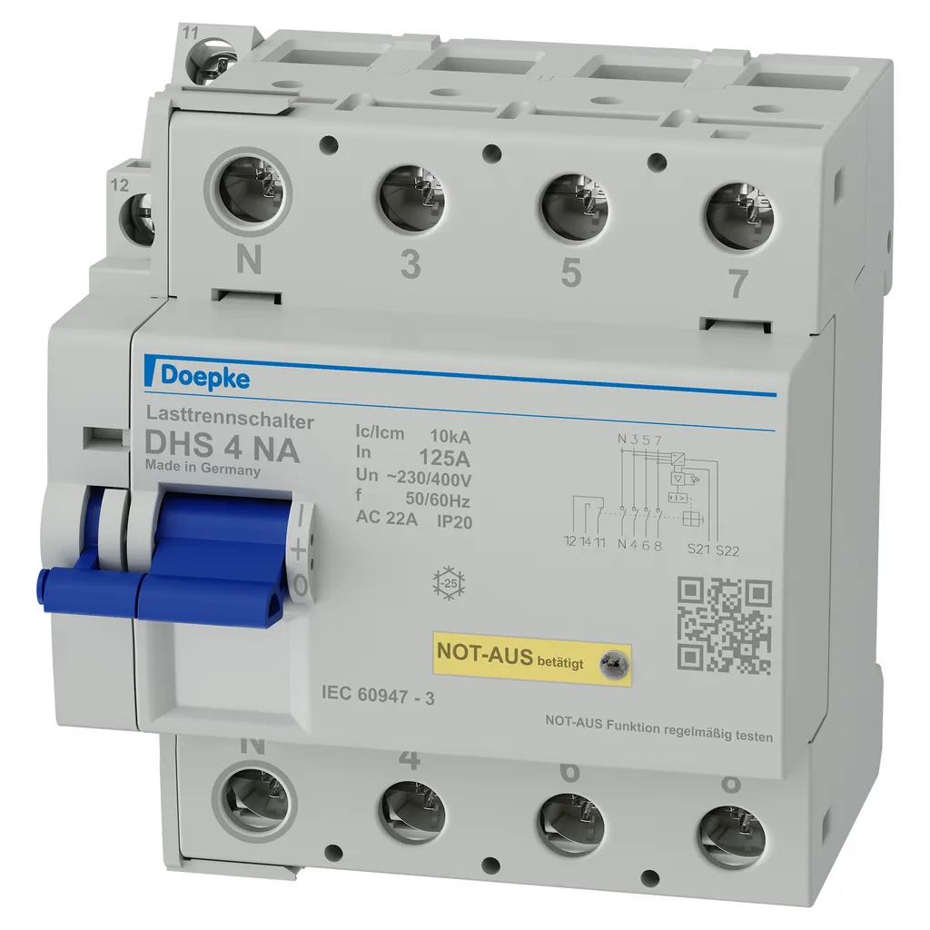 Interrupteur-sectionneur Doepke DHS 4-125 NA : Sécurité Totale 125A 440V