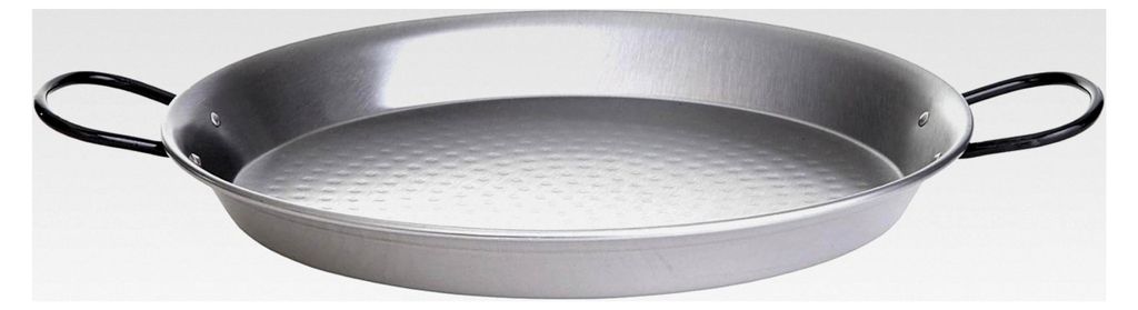 Paella-Pfanne aus poliertem Stahl, Durchmesser 50 cm