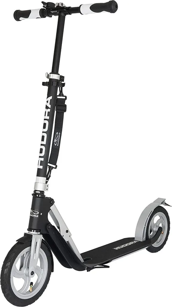 Hudora Big Wheel Air 230 - Trottinette Pliable avec Pneus à Air 230mm