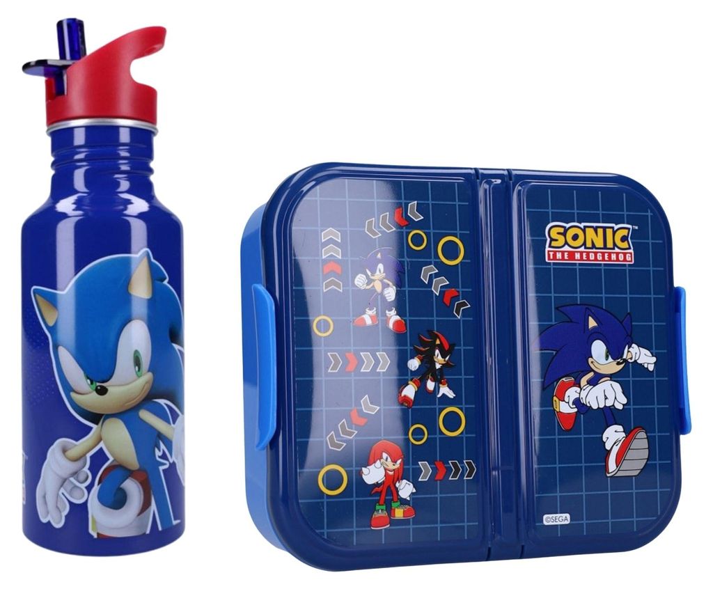 Ensemble repas Sonic : boîte à lunch et gourde Image du produit 