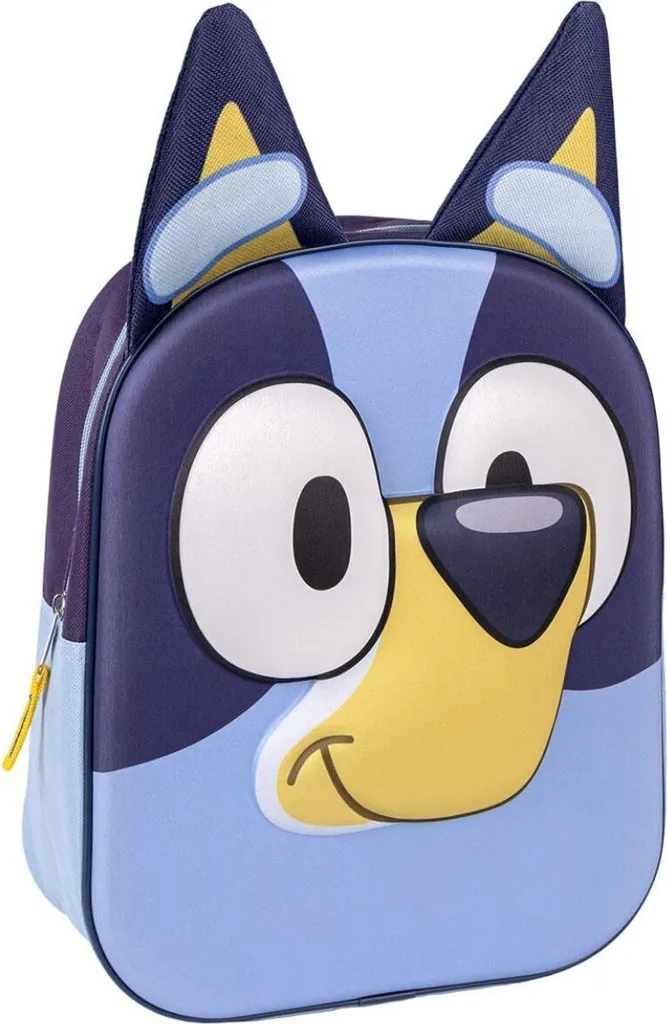 Zaino Bluey 3D Bambino - Offerta Zainetto Asilo Personaggi 31cm
