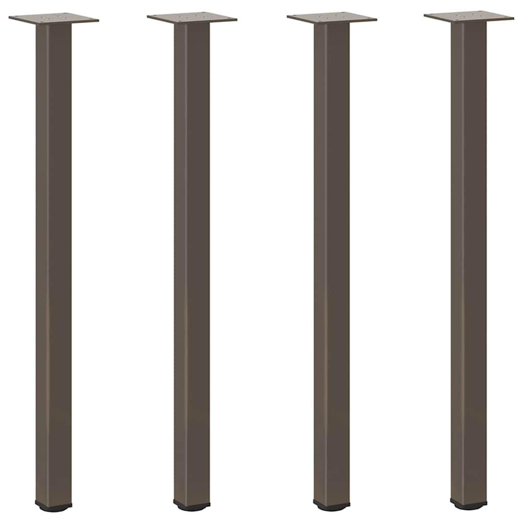 vidaXL Konsolentischbeine 4 Stk. Naturstahl 72-74 cm Stahl