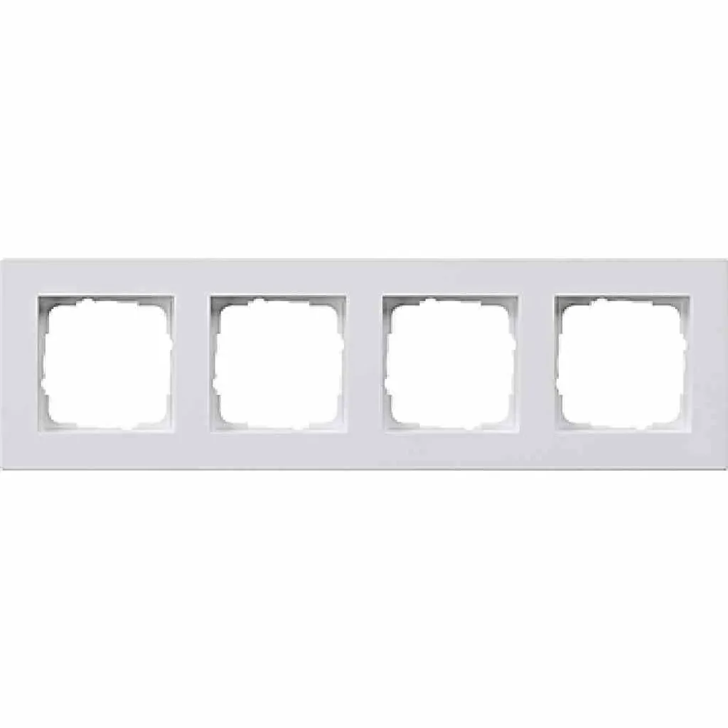 Cadre de Finition pour 4 Interrupteurs Gira 0214295 Blanc Pur Standard 55