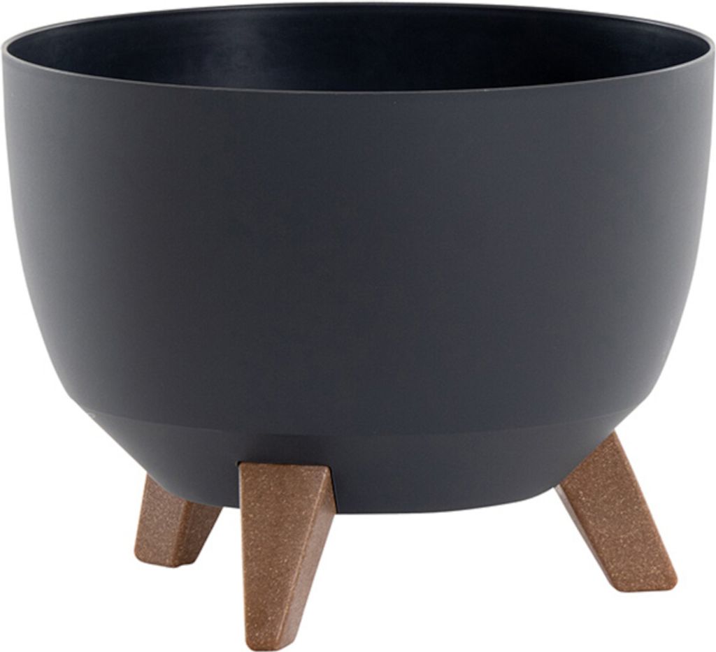 SIENA GARDEN Pflanzgefäß OSLO anthrazit 29 cm Produktbild 