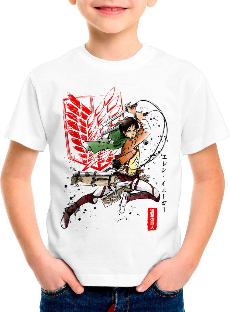 A.N.T. Soldier Eren Kinder T-Shirt attack anime japan manga on titan aot