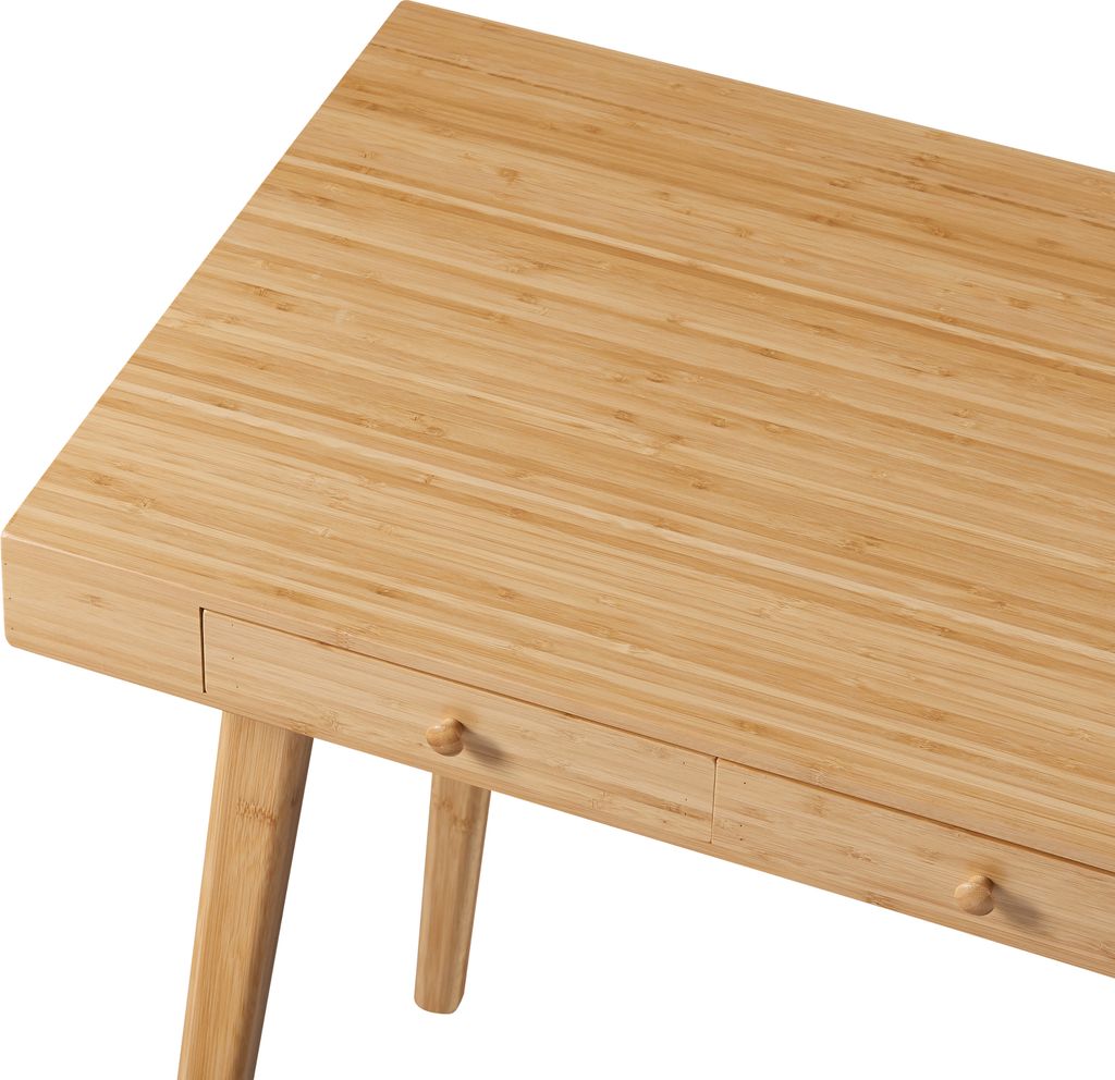 Biurko 'Hässleholm' bambus 3 szuflady 100x50x75cm natura Zdjęcie produktu 6
