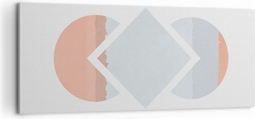 Bild auf Leinwand - Leinwandbild - Einteilig - Stück Geometrisch Diamant - 100x40cm - Wand Bild - Wanddeko - Wandbilder - Leinwanddruck - Bilder -...