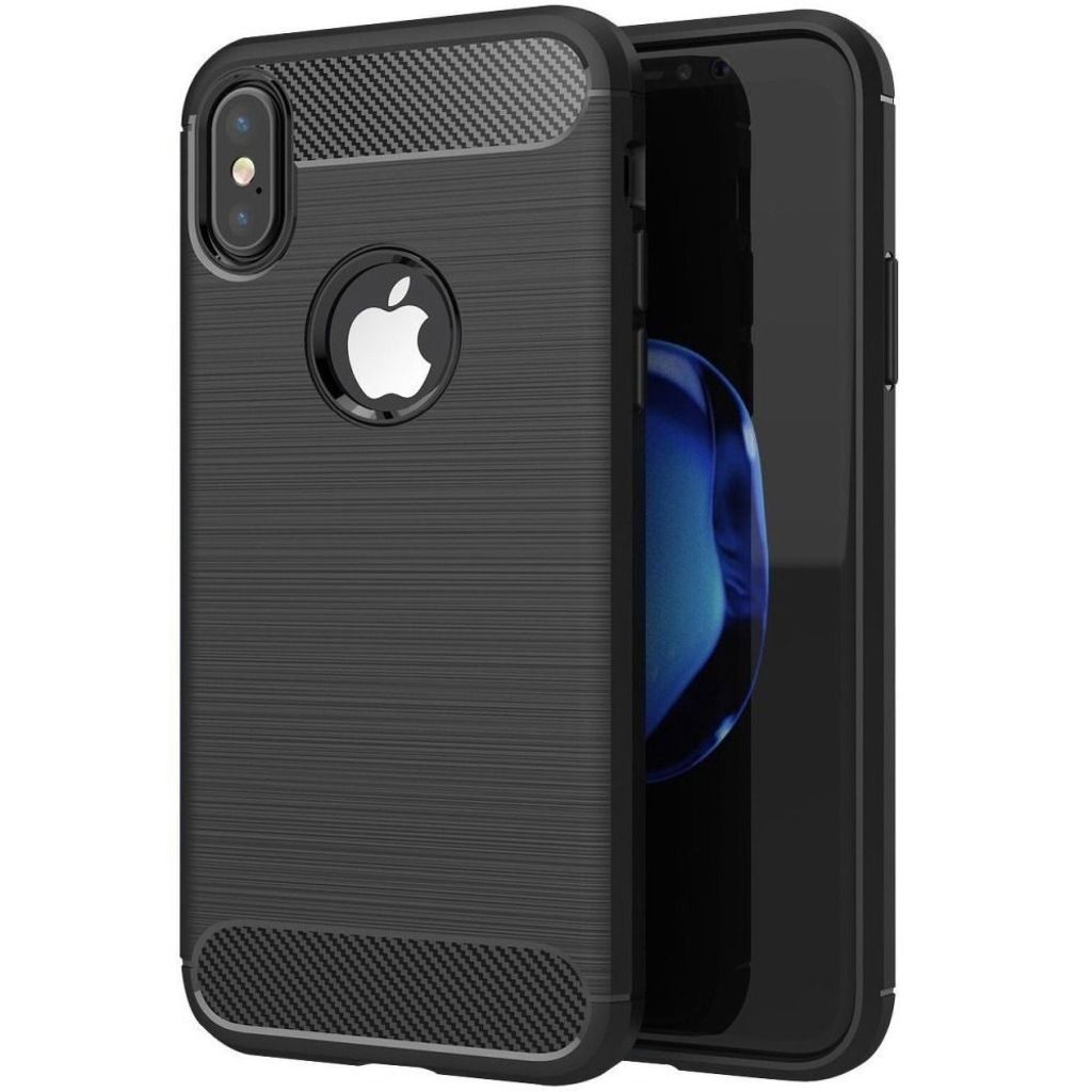 KARBON Panzerhülle für Apple iPhone Xs / X schwarz