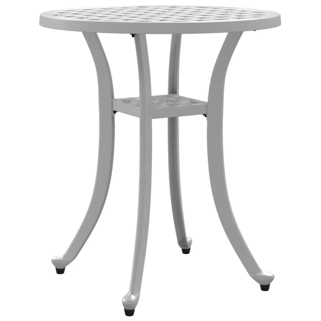 Tavolino vidaXL Bianco Alluminio - Il Miglior Amico del Tuo Balcone