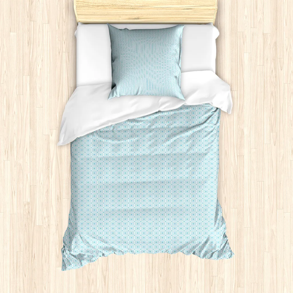 Copripiumino Singolo ABAKUHAUS 135x200 Vintage Blue Moderno e Sano