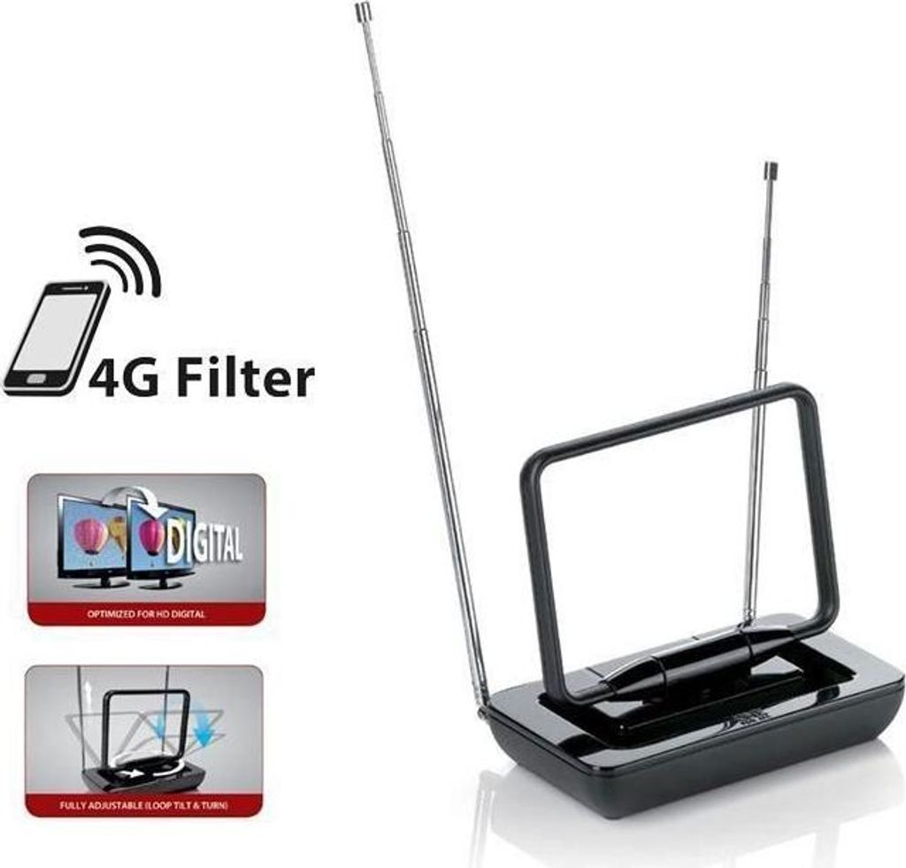 One for All SV9015 DVB-T2 binnenshuisantenne, HD Productafbeelding 