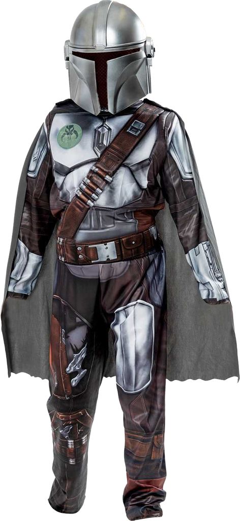 A child wearing a Mandalorian costume.
