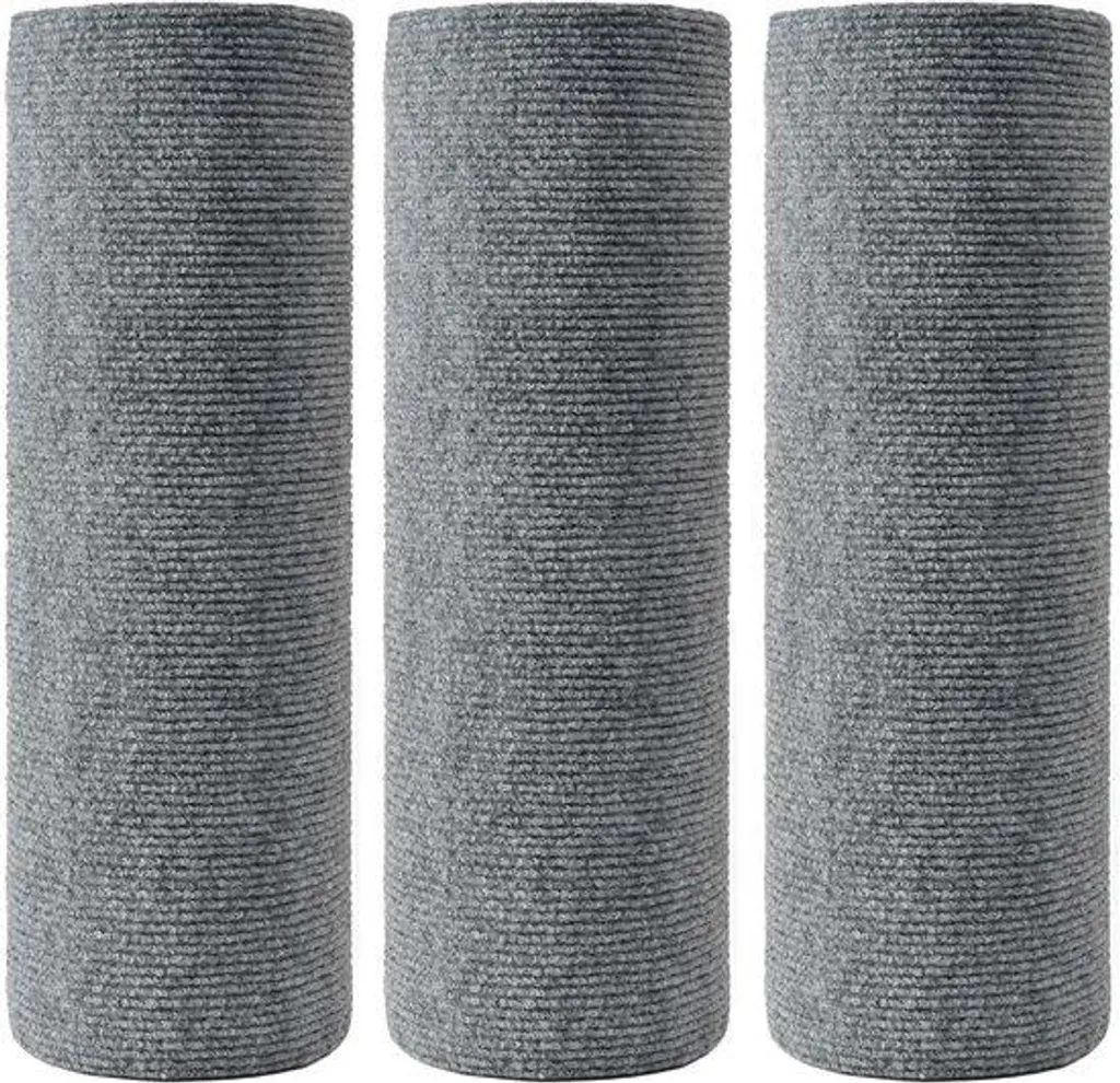 Protection de Canapé et Meubles contre Griffes Chat - 3 Tapis Gris 40x210cm