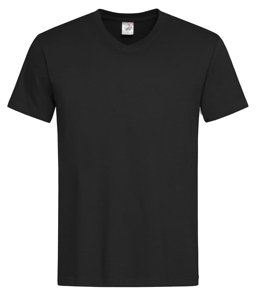 Stedman Herren T-Shirt mit V-Ausschnitt LT870 (XL) (Schwarz)