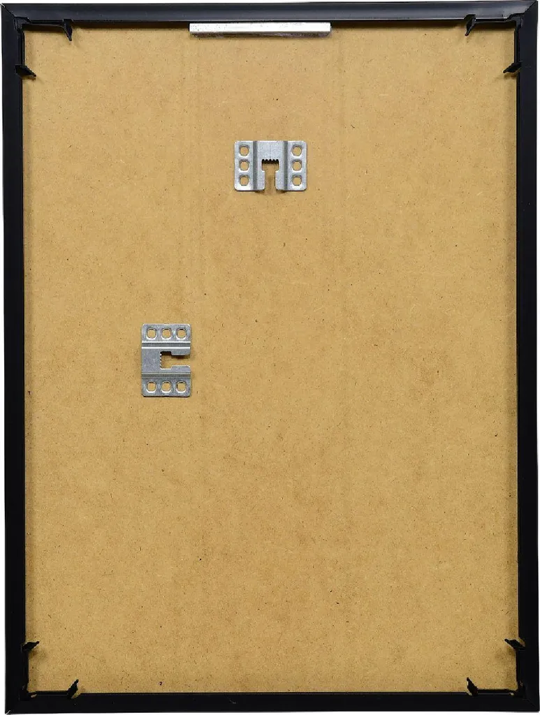 Effetto Cornice in plastica nera 25x38 cm Antiriflesso Mezzotondo - 3