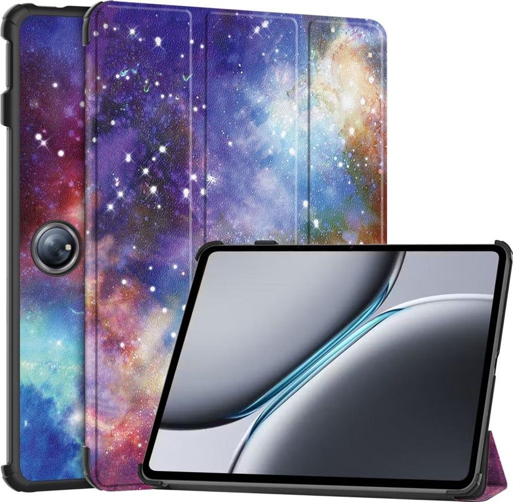 OnePlus Pad 2 Hülle - Tri-Fold Ständer Klapphülle mit Schlaf/Wach-Funktion - Galaxy