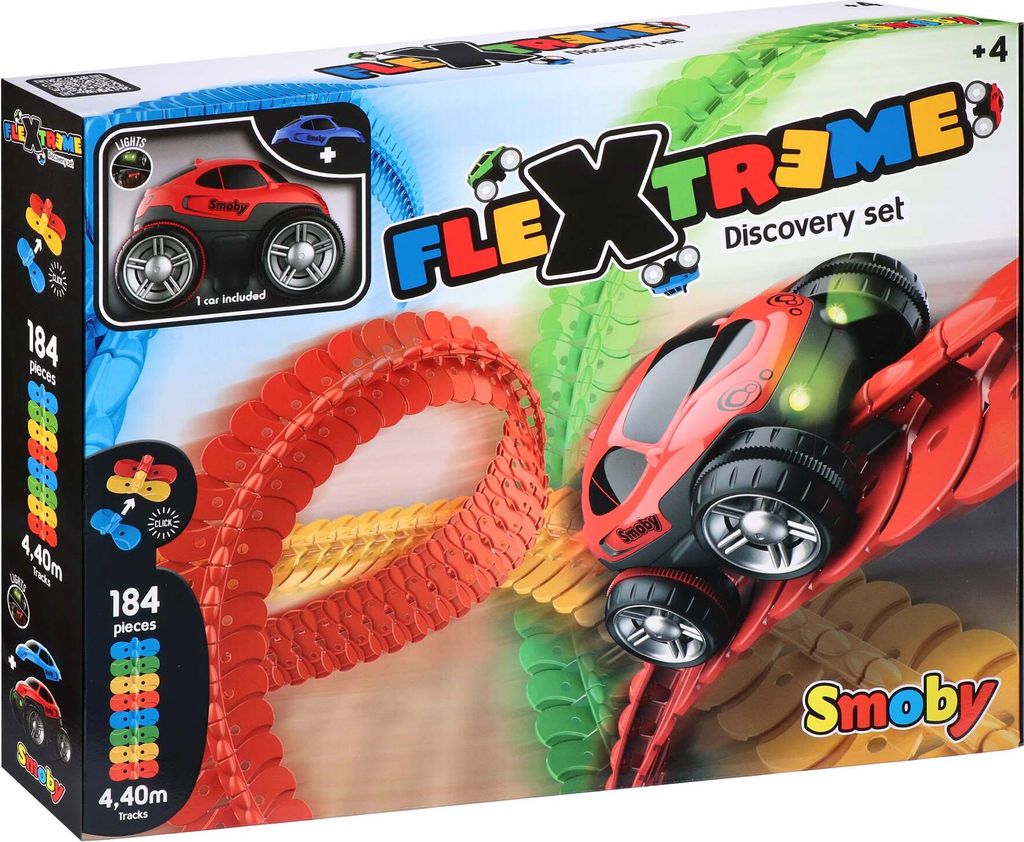 Smoby FleXtreme Starter-Set Autorennbahn - 184 bunte Produktbild 54