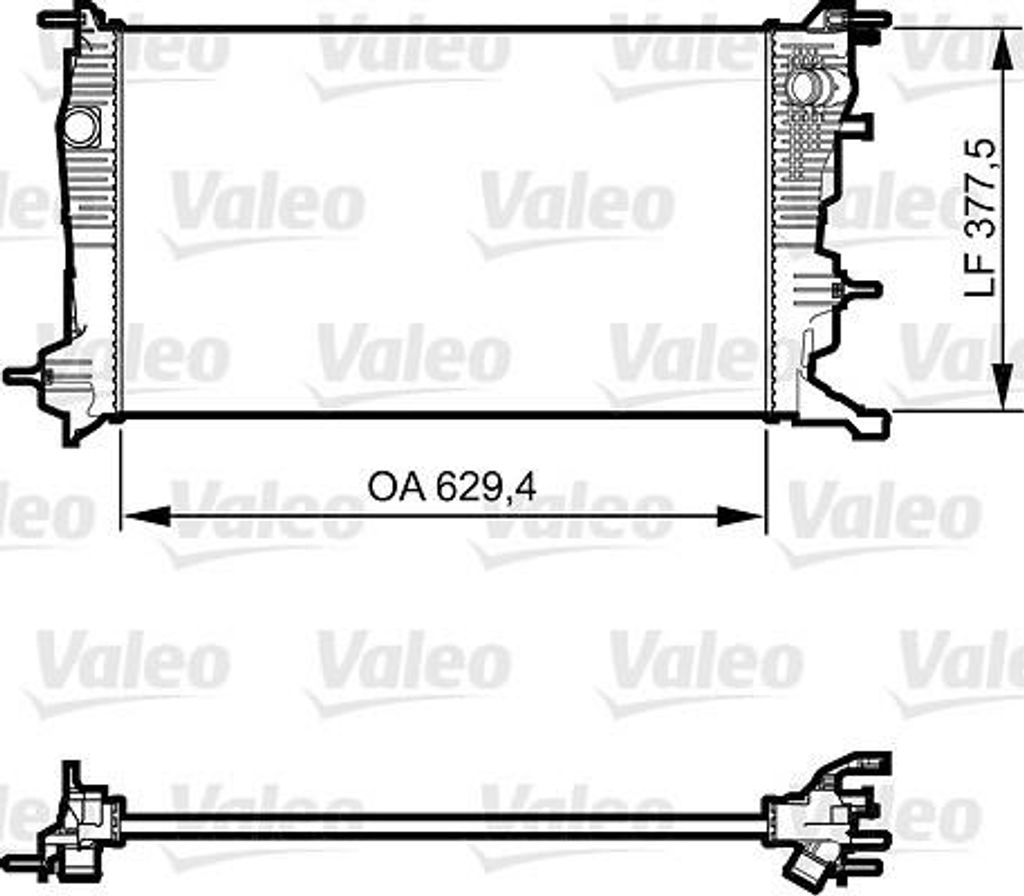 VALEO 735607 Kühler Wasserkühler Motorkühler für RENAULT Produktbild 