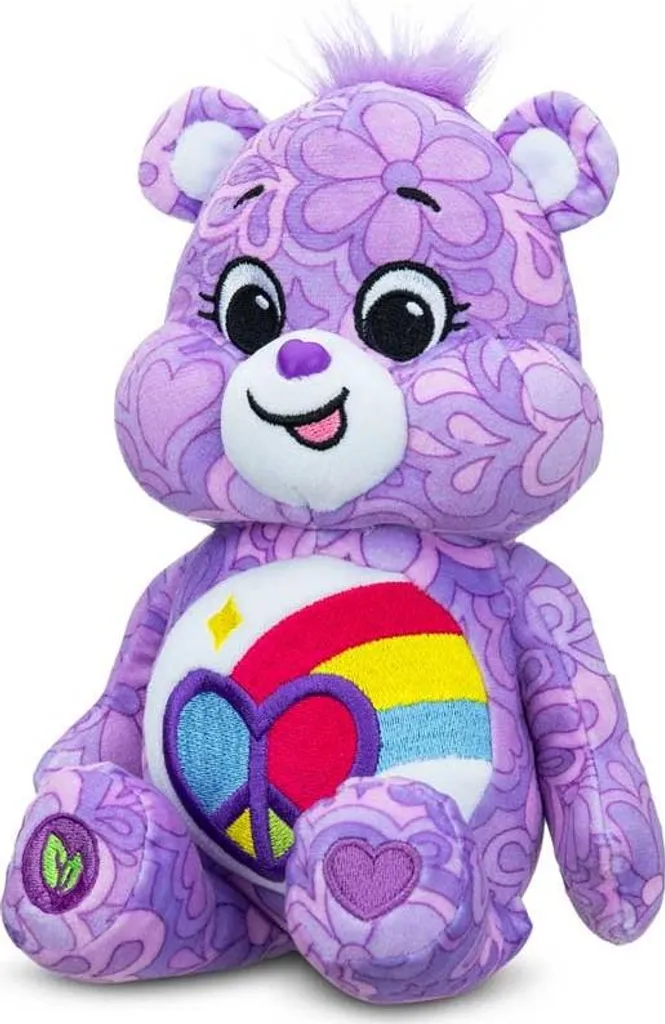 Care Bears Peluche 22cm Peaceful Heart Bear - Doudou Doux Original