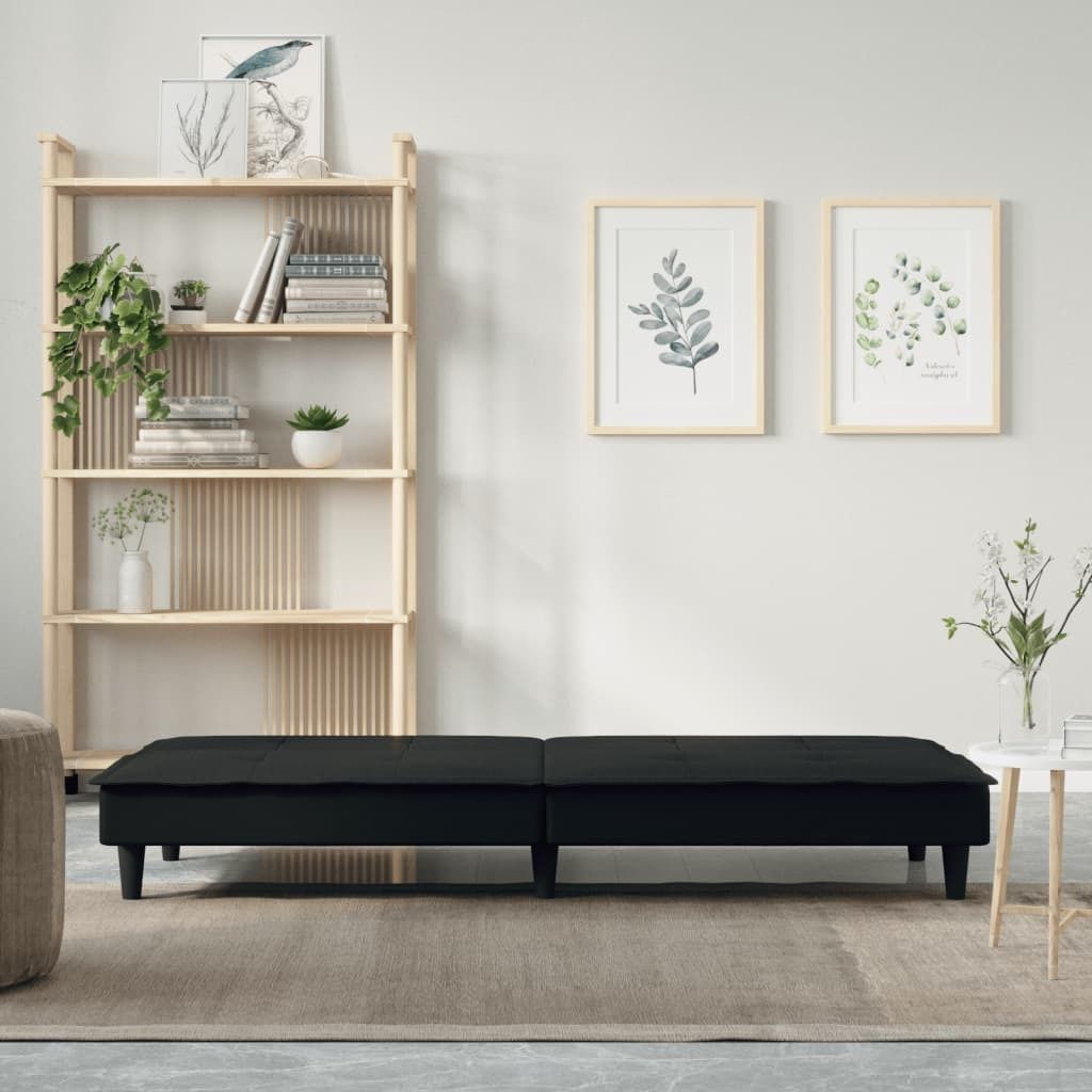 "Winterschlussverkauf "Schlafsofa - CLORIS - Bettsofa eleganten Design - Schwarz Stoff - 200 x 89 x 70 cm - NeuMöbel9386679