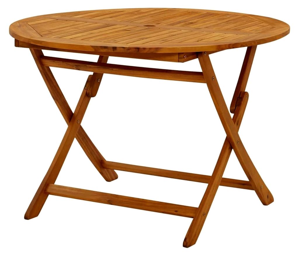 Klappbarer Gartentisch Outdoor Beistelltisch Balkontisch Klappbar Gartentische Bistrotisch 110 cm Massivholz Akazie