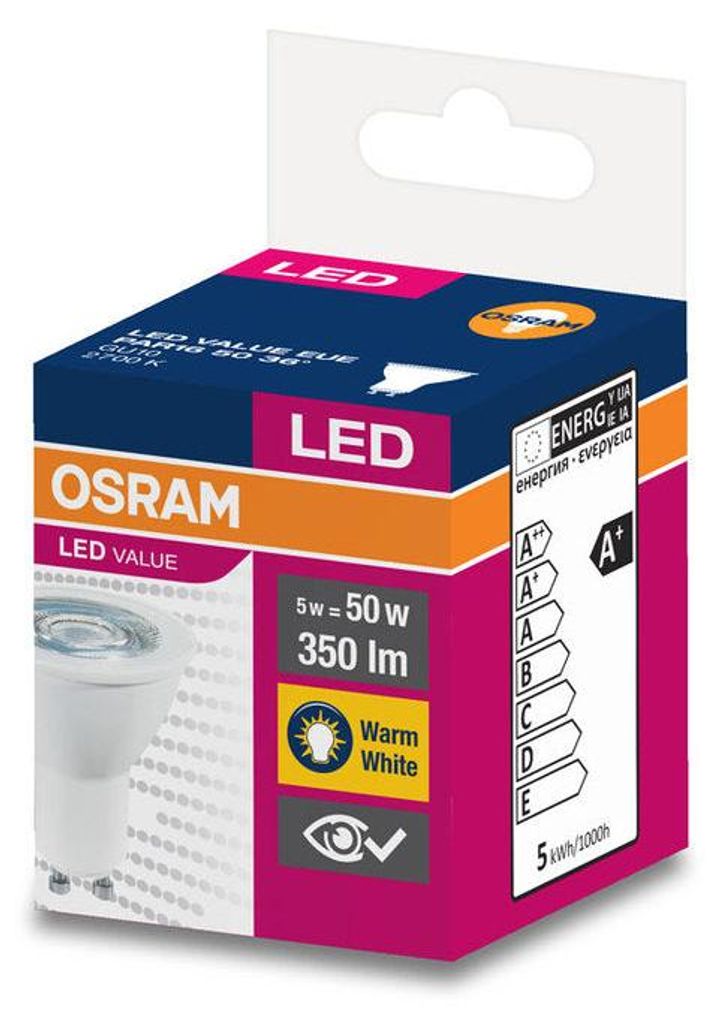OSRAM GU10 LED-Lampe 4,5 W 2700 K 36 Produktbild 