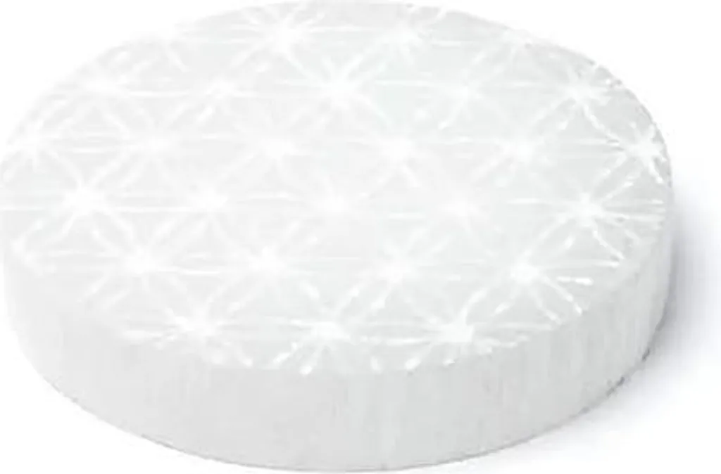 Disque de Sélénite Fleur de Vie 8cm - Support de Rechargement Energétique