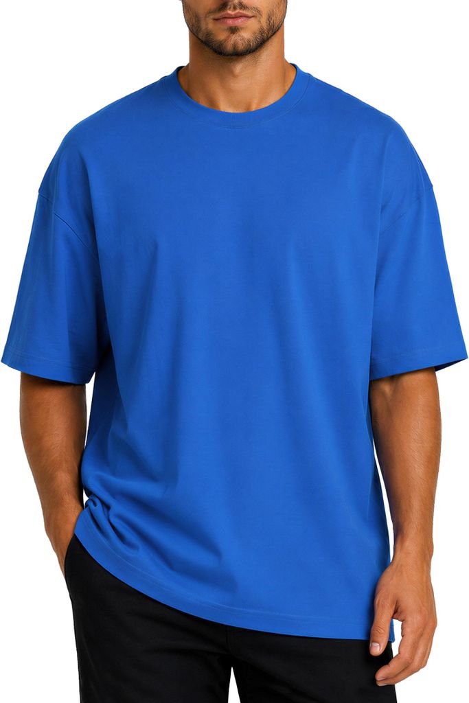 Reichstadt Relaxed Fit T-Shirt Herren 24RS058 Blue S