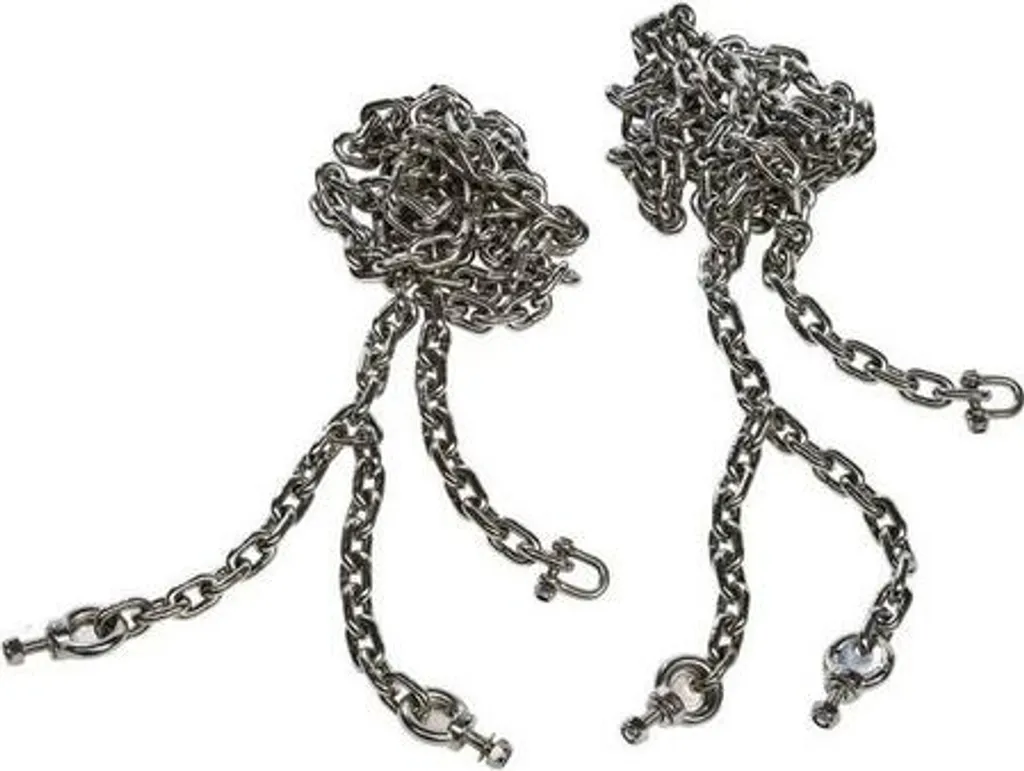 Chaînes en acier galvanisé 5mm 1,8m anti-rupture pour remplacer vos câbles usés