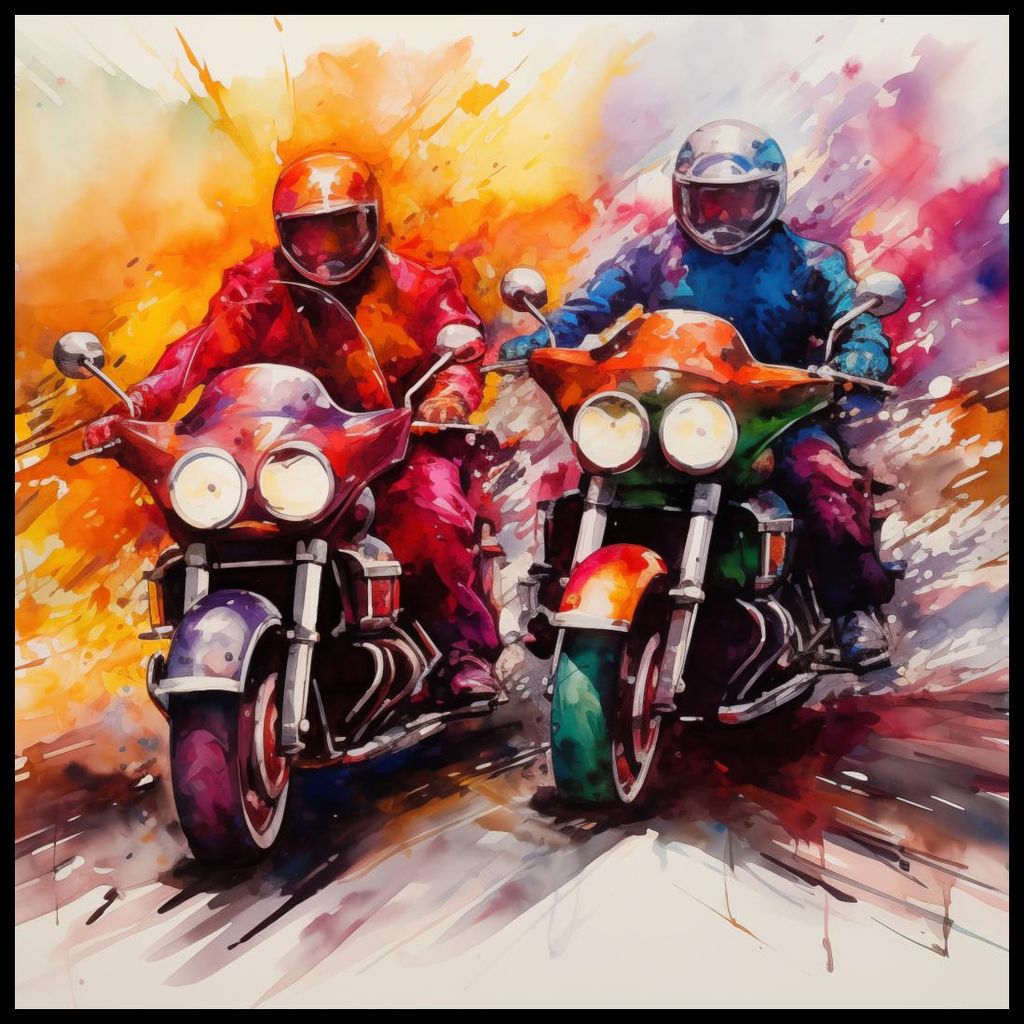 Plakat 100x100cm Adrenalin und Kunst