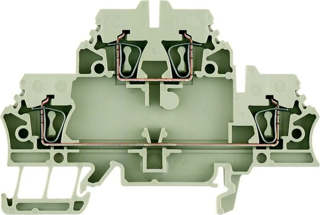 Bornier ZDK 2.5 5,1mm beige : gagnez de la place en 2,5qmm 22,5A