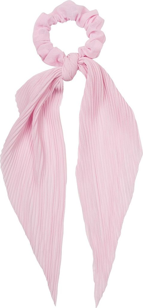 styleBREAKER Damen Haargummi plissiert mit Schleife im Retro Style, elastisch, Scrunchie, Zopfgummi, Haarband 04027014