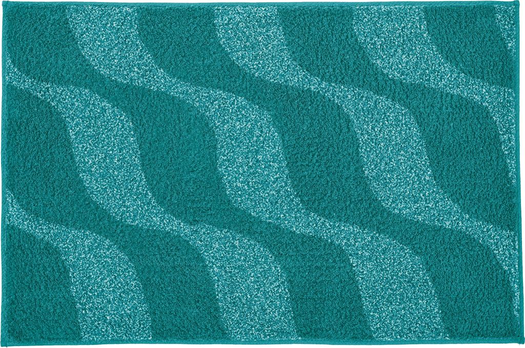 Kleine Wolke Badteppich ONDA Petrol 70 x 120 cm