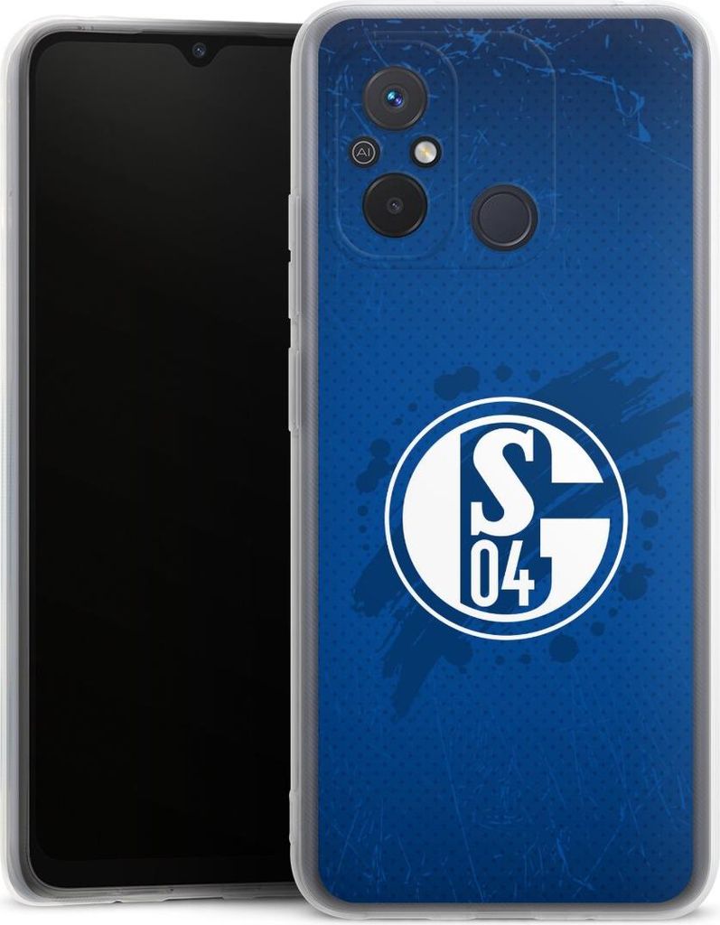DeinDesign Handyhülle für Xiaomi Redmi 12C Silikon Hülle Case Smartphone Schutzhülle Bundesliga FC Schalke 04 Offizielles Lizenzprodukt