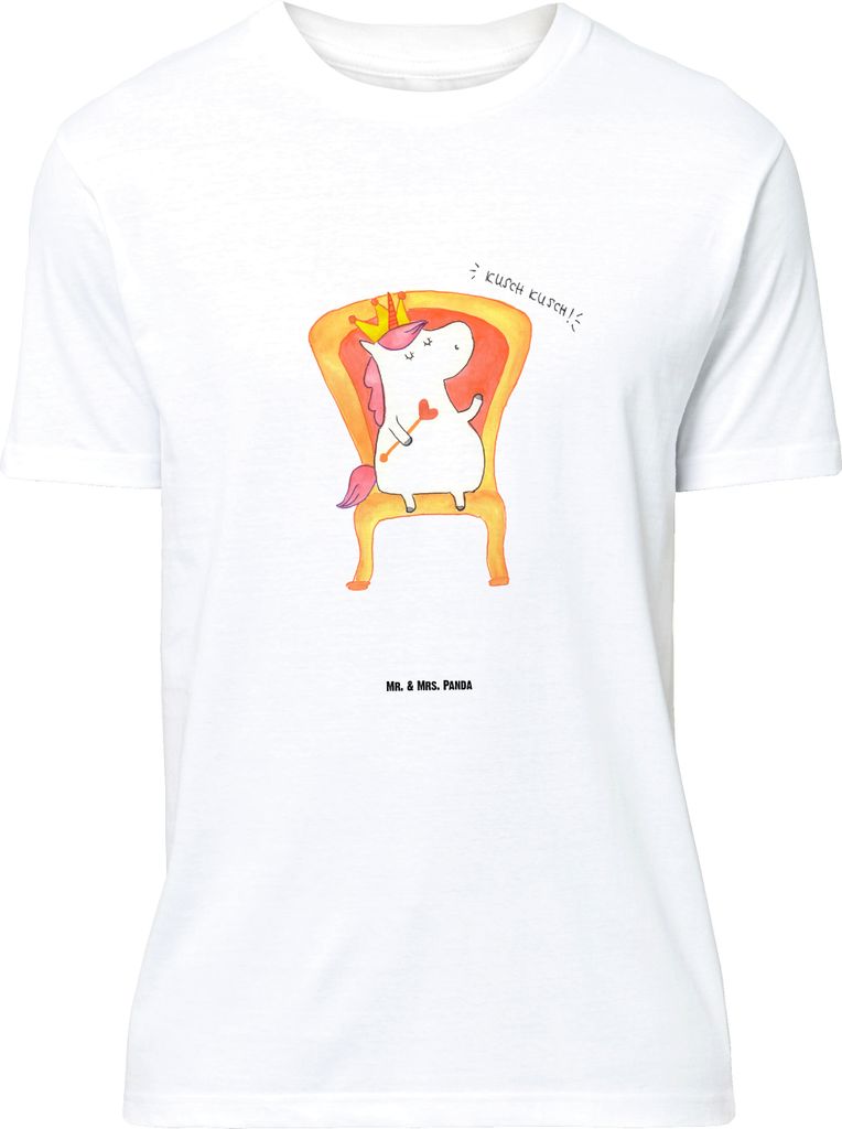 Mr. & Mrs. Panda Größe M T-Shirt Einhorn Prinzessin - Weiß - Geschenk, Tshirt, Monat, Geburtstag, Unicorn, Shirt, mit Spruch, Herren, Geburtstag...