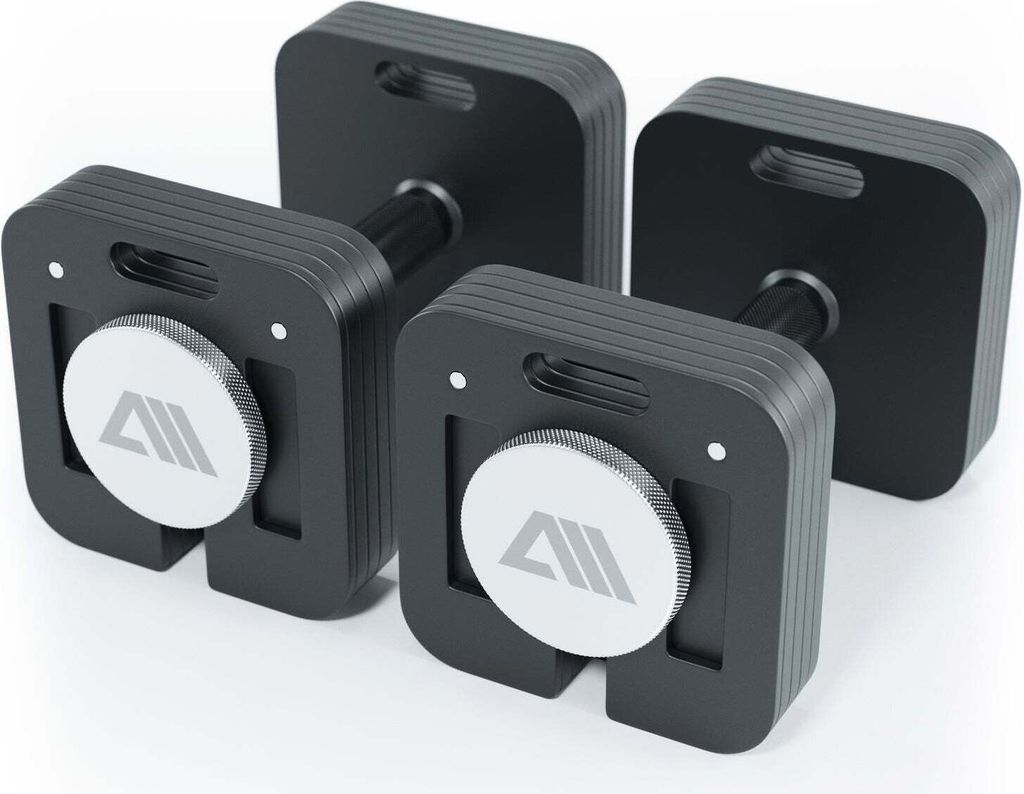 ATLETICA QUAD | Verstellbare Kurzhanteln | 20 kg Paar | Sicheres Schnellverschluss-System | Gewichtsscheiben aus legiertem Stahl | Extrem robust un...
