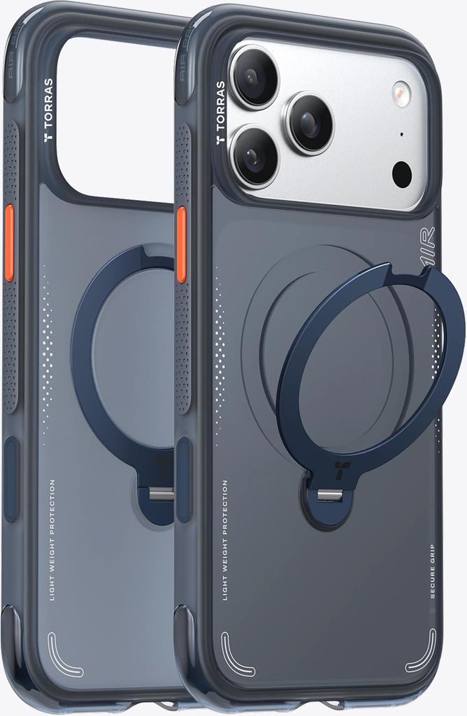 TORRAS Ostand Air Custodia per iPhone 17 Pro, MagSafe Blu Immagine del prodotto 