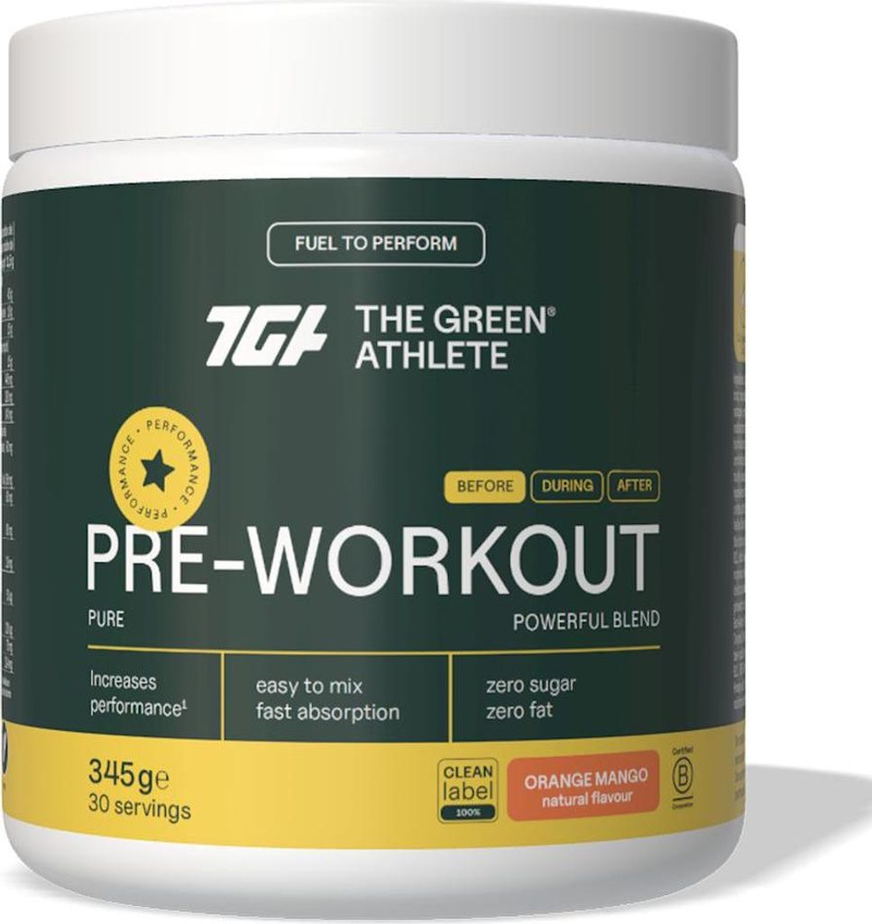 The Green Athlete Pre-Workout-Pulver (345 g)